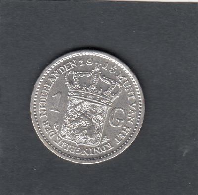 Beschrijving: 1 Gulden WILHELMINA 